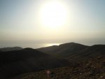 Mrtvé moře - pohled od pevnosti Mukawir (Machaerus) v Jordánsku