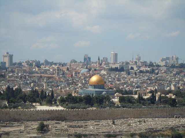 Pohled na Jeruzalém (Olivová hora)