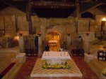 Nazaret: byt Panny Marie - místo zvěstování (dolní část baziliky)